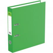 Папка-регистратор СТАММ Стандарт, 50мм, бумвинил, с карманом на корешке, салатовая, ММ-31818