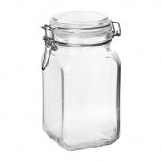 Банка стеклянная Кремлин 1350мл с метал.клипсой+пласт.уплотн. индивид/упак (уп.6) (97628 )