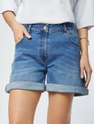 Шорты из эластичного денима