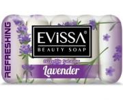 Мыло туалетное EVISSA ecopack, 5*55 гр. Лаванда /20 Турция