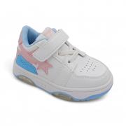 LED-Кроссовки С791-13 голубо белые