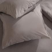 *Наволочка SL Home "Деним" 70*70+2 см, цв.серый, 100% жатый хлопок