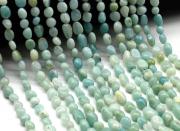Бусины из амазонита галтовка 5*8мм, 39см, 48 бусин