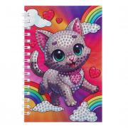 ХОББИХИТ Набор для творчества "Скетчбук со стразами", основа, стразы, стилус, 10х15см, 4-6 диз.