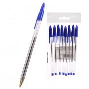 Набор ручек шариковых, синие, 8 шт. в уп.