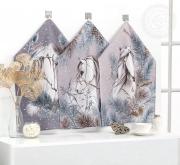 К-т полотенец "Поэма" 50*60 см. - 3 шт. рогожка хлопок 100%