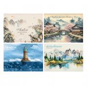 ClipStudio Альбом для рисования A4 40л., офсет 90г/м2, обл. картон, скрепка, 4 дизайна