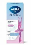 AURA PREMIUM Прокладки женские ежедневные ультратонкие LIGHT 40шт