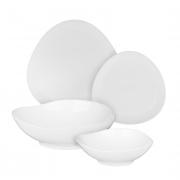 MILLIMI Набор столовой посуды 13 пр., треугольный, опаловое стекло