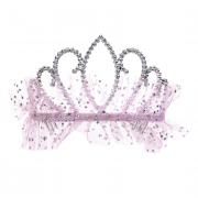 СНОУ БУМ Ободок-диадема для принцессы, диаметр 11см, пластик, полиэстер