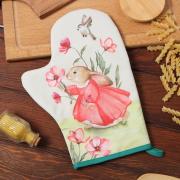 Варежка-прихватка «Этель. Кролик», 20?28 см, саржа, 100% х/л, ватин 250 г/м?