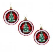 СНОУ БУМ Набор шаров 3 шт, 8 см, пластик