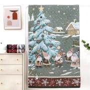 Полотенце "Сказочные гномики" тканное стеганое 50*90 см. хлопок 100%