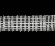 Тесьма С 703 органзовая, ширина рулона 6 см, 4 нити, в бобине 50м