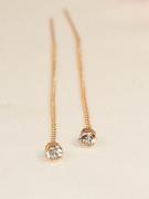 Серьги-продевки "Нежность кристаллов" (д9)