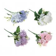 LADECOR Букет искусственных цветов, 30 см, пластик, ткань, 4 цвета