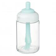 VETTA Банка для масла с кисточкой, 250 мл, стекло, пластик, силикон, зеленый