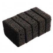 VETTA Набор губок для мытья посуды, 5 шт, 95x70x30мм, коралл черный со скругленными углами