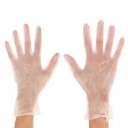 Перчатки универсальные ViniMax виниловые неопудренные гладкие белые 100шт (50пар) р.XL