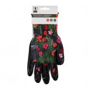 INBLOOM Перчатки садовые с нитриловым полуобливом, полиэстер, 9 размер, 23см, 31г, цветные