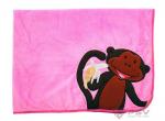 Плед - подушка Little Car - Monkey 100 х 80 розовый