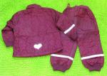 Термо комплект PrettySille(Дания) фиолетовый перфорация сердечки