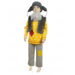 Детский карнавальный костюм "Дедушка Домовой", рубаха с жилетом, штаны, ушанка, борода, р-р 30-32, рост 116-122 см
