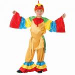 Детский карнавальный костюм "Золотой петушок", рубашка, брюки, хвост, шапка, р-р 28, рост 104 см