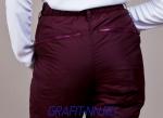 ЖЗ-114 Утепленные женские брюки цв. бордо (плащевка)