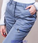 ЖЗ-303 Утепленные женские брюки цв. серый ( плащевка)