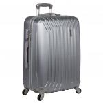 Р12032 св.серый(24)пластикABS чемодан средний