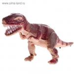 Динозавр "Рекс" работает от батареек, световые и звуковые эффекты. цвета МИКС