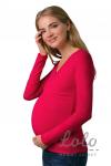 Блузка для беременных и кормящих мам Bl003.10 малиновая