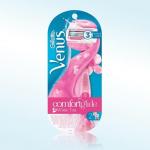 GILLETTE VENUS ComfortGlide Breeze Бритва с 2 смен кассетами (cо встроен полосками с гелем д/бр)