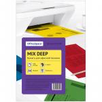 Бумага цветная OfficeSpace deep mix А4, 80г/м2, 100л. (4 цвета), 245198