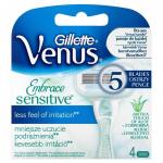 VENUS Embrace Sensitive Сменные кассеты для бритья для чувствительной кожи 4   шт.