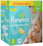 *СПЕЦЦЕНА PAMPERS Подгузники Active Baby-Dry Midi (5-9 кг) Упаковка 174