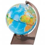 Глобус физико-политический Глобусный мир, 21 см, с подсветкой на треугольной подставке, 10289