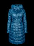 Пальто женское на синтепухе Merlion Alina, синий б/м