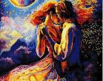 "Женщина мечты" мозаика на подрамнике 40х50