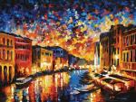 "Гранд-Канал Венеция" живопись на картоне 30*40см
