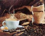 "Аромат кофе" живопись на холсте 40х50см