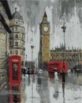 "Биг Бен. Лондонские дожди" живопись на холсте 40х50см