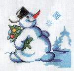 "Klart" набор для вышивания 6-079   "Снеговик с ёлкой"