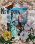 "Вокруг света - Нью Йорк" набор габардин+бисер