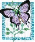 "Klart" набор для вышивания 5-055   "Бабочка лиловая"