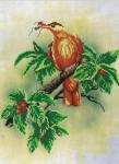 "Птичка с ягодами" набор диз.канва+мулине