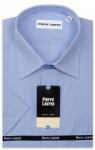 1167TSFK Приталенная мужская рубашка в голубую полоску с коротким рукавом Slim Fit