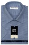 1169TSFK Приталенная мужская рубашка с синим текстурным узором Slim Fit