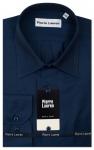 012TSF Приталенная мужская рубашка из ткани oxford синего цвета Slim Fit